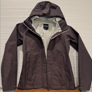 The North Face Dark Purple/Gray Hooded Rain Jacket with DryVent Women’s XS